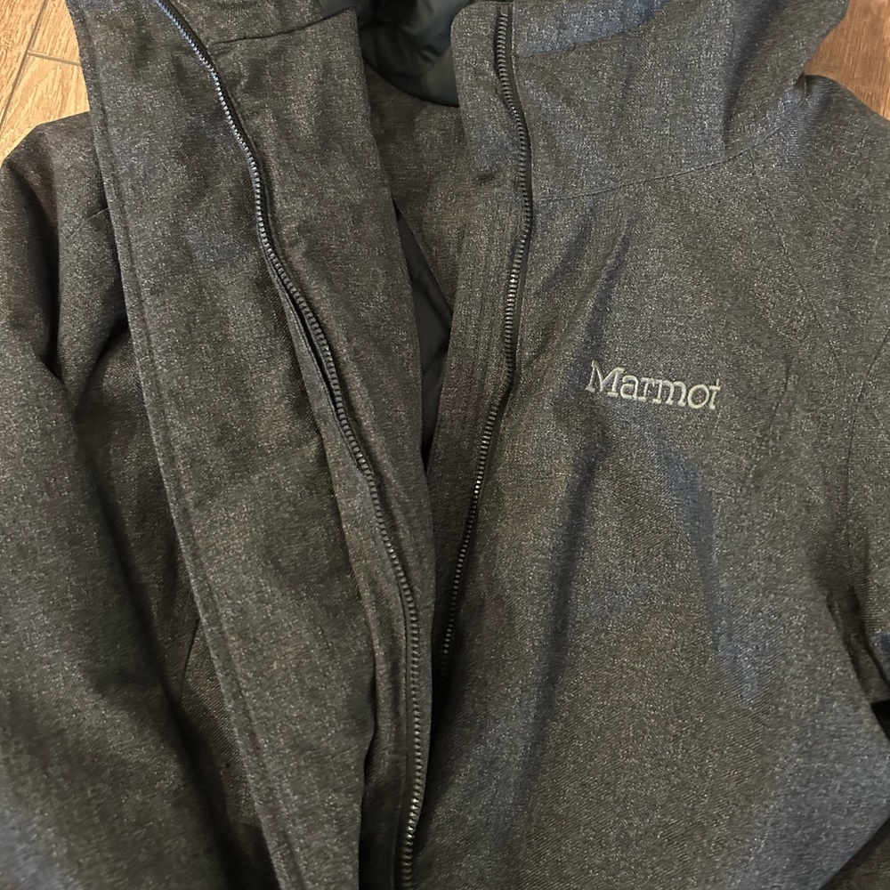 Marmot Charcoal Quilted Winter Jacket